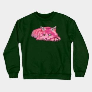 Cotton Candy Cat Crewneck Sweatshirt